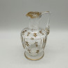 Daum Freres Glass Jug  with Scattered  Gilded Small  Floral pattern