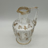 Daum Freres Glass Jug  with Scattered  Gilded Small  Floral pattern