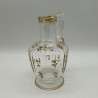 Daum Freres Glass Jug  with Scattered  Gilded Small  Floral pattern