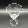 French Clichy Set of Six Wine Glasses Engraved with Plant and a Dragonfly