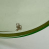 J & L Lobmeyr  Uranium Set of Six Glasses Edges are Decorated in Gold Leaf