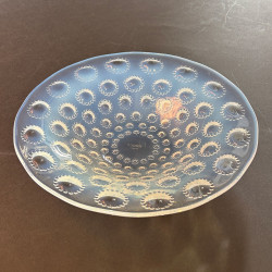 Rene Lalique Clear and Opalescent Glass Coupe Aster