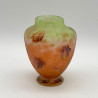 Daum Freres Cameo and Enamelled Glass Vase Decorated with Tulips