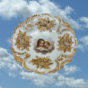 Meissen Porcelain Deep Gilded Plate Hand Painted with Young Girls