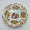 Meissen Porcelain Deep Gilded Plate Hand Painted with Young Girls