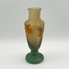 Daum Freres Cameo and Enamelled Glass Vase Decorated with Orchids