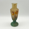 Daum Freres Cameo and Enamelled Glass Vase Decorated with Orchids