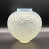Rene Lalique Oparlescent and Clear Glass  Gui Vase