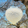 Rene Lalique Oparlescent and Clear Glass  Gui Vase