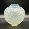Rene Lalique Oparlescent and Clear Glass  Gui Vase