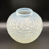 Rene Lalique Oparlescent and Clear Glass  Gui Vase