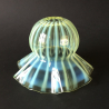 Vaseline Glass Lamp Shade with Strip pattern