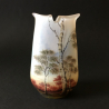 Daum Nancy Cameo and Enamelled Glass Vase with Birch tree Scene