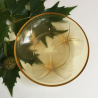 Rene Lalique Opalescent and Umber  Glass Volubilis Bowl