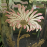 Legras Mont Joye Enamelled Glass chrysanthemum Vase